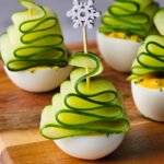 Christmas deviled eggs