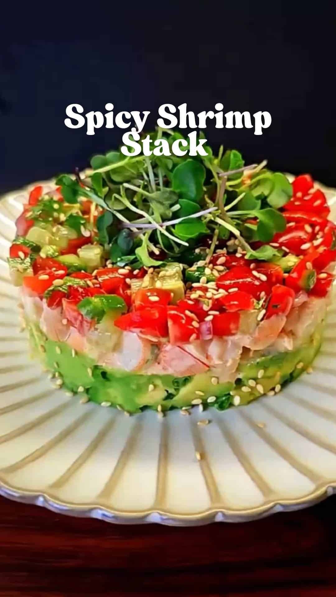 Prawn Cocktail Stack Spicy Shrimp Stack (Easy Impressive Appetizer)